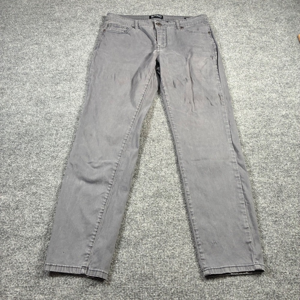 Buffalo David Bitton Daily Pants Womens 4/27 Grey Excellent Mid Rise Skinny